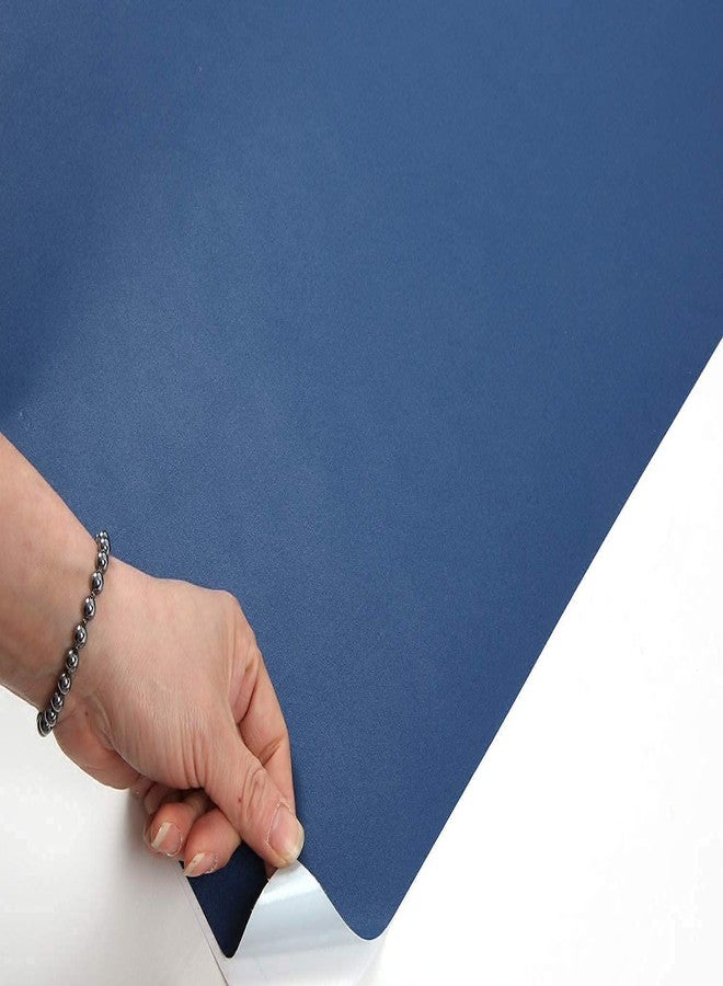 صن بيرد ورق جدران لاصق من صن بيرد، ورق لاصق فينيل مزخرف ذاتي اللصق لأثاث المطبخ، ديكورات منزلية، ديكورات غرف الأطفال، ورق جدران قابل للإزالة ومقاوم للماء (24 × 48 بوصة، أزرق داكن) - Image 5